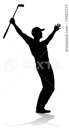 Golfer Golf Sports Person Silhouette 74952575