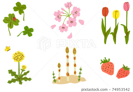Spring tradition illustration set - Stock Illustration [74953542] - PIXTA