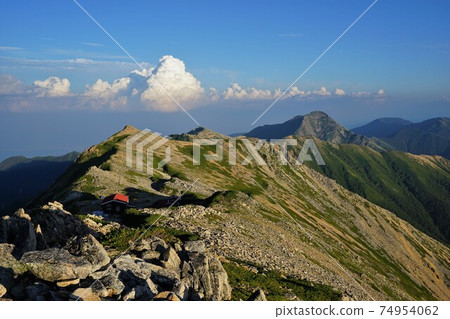 Ridge from the summit of Mt. Otensho to Mt. Jonen 74954062