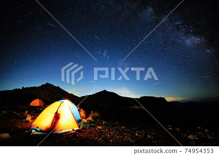 Daitenso tent and starry sky 74954353