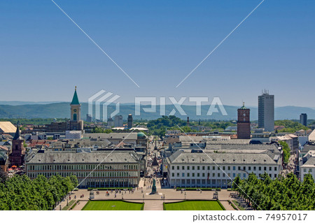Karlsruhe, Germany cityscape 74957017