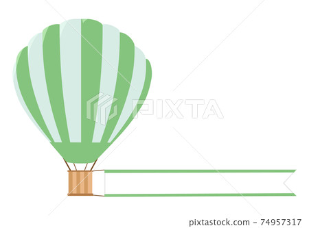 Balloon green frame ribbon - Stock Illustration [74957317] - PIXTA