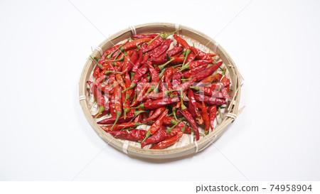 Crimson red pepper 74958904
