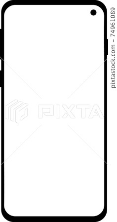 Smartphone silhouette 74961089