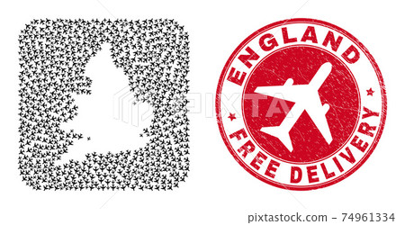Free Delivery Scratched Seal and England Map Air Force Stencil Mosaic Free Delivery Scratched Seal and England Map Air Force Stencil Mosaic 74961334