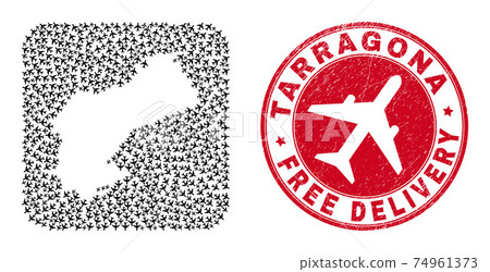 Free Delivery Watermark Badge and Tarragona Province Map Air Force Hole Mosaic Free Delivery Watermark Badge and Tarragona Province Map Air Force Hole Mosaic 74961373