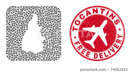 Free Delivery Watermark Seal and Tocantins State Map Air Force Inverted Mosaic Free Delivery Watermark Seal and Tocantins State Map Air Force Inverted Mosaic 74962925