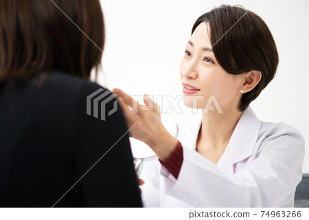 Medical image Face-to-face doctor and patient Cosmetology 74963266