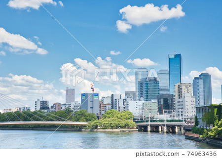 [大阪] 9月，從天滿橋眺望 74963436