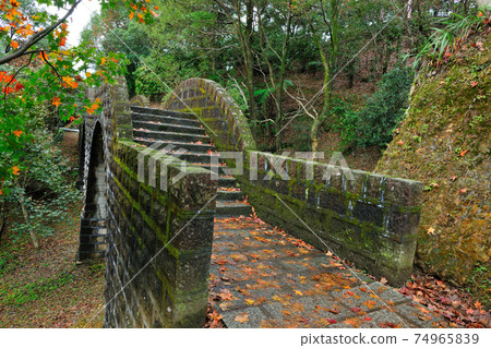New Taipei City, Xizhi, Xizhi Gongbei Hall, temple, autumn, red maple 74965839