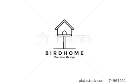 modern birdhouse  logo design vector icon symbol graphic illustration 74965931