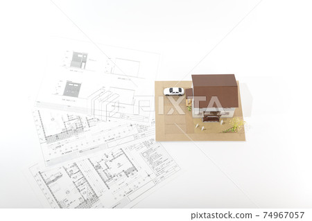 Construction shop, real estate, drawings, house model image Construction shop, real estate, drawings, house model image 74967057
