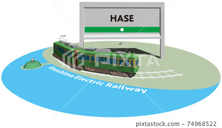 HASE Enoshima Electric Railway frame and panel vector illustration background transparent HASE Enoshima Electric Railway frame and panel vector illustration background transparent 74968522