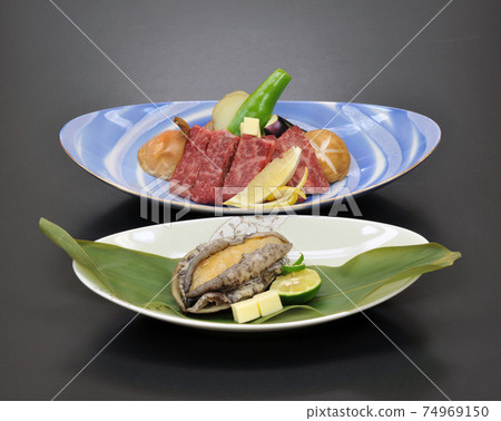 牛肉和鮑魚 74969150