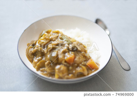 Homely curry rice made at home Homely curry rice made at home 74969800
