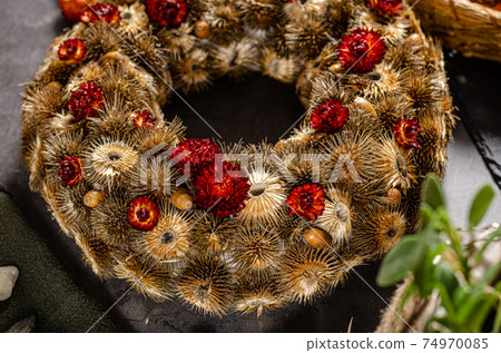 DIY homemade advent wreath DIY homemade advent wreath 74970085