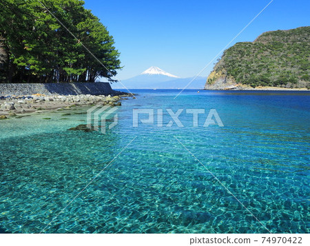 Shizuoka Prefecture Kofunagahama and Fuji February Shizuoka Prefecture Kofunagahama and Fuji February 74970422
