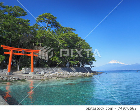 靜岡縣興永濱和富士二月 74970662
