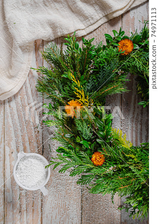 Advent wreath homemade 74971113