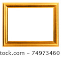 gold picture frame white wood frame 74973460