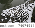 It seems that the snow on the cobblestones has melted 74974514