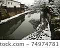 Himurehachiman Shrine Hachimanbori Snowscape 74974781