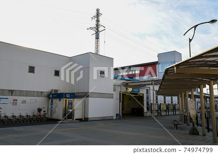 Odakyu Enoshima Line Koza-Shibuya Station West Exit Ticket Gate No People Odakyu Enoshima Line Koza-Shibuya Station West Exit Ticket Gate No People 74974799