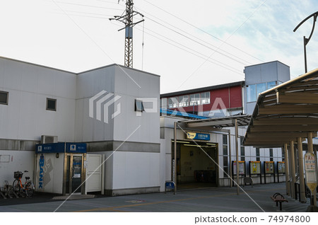 Odakyu Enoshima Line Koza-Shibuya Station West Exit Ticket Gate No People Odakyu Enoshima Line Koza-Shibuya Station West Exit Ticket Gate No People 74974800