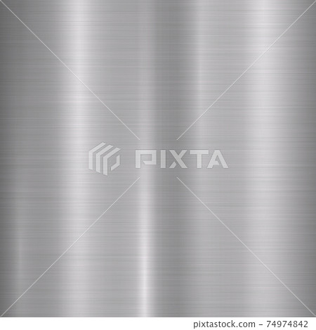 Texture panorama of silver metal with reflection Texture panorama of silver metal with reflection 74974842