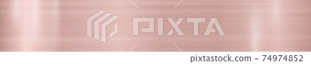 Red metal panorama texture with reflection - illustration 74974852