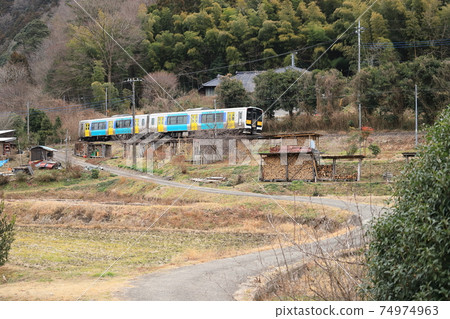 Suigun Line "Winter Mountain Village Local Scenery" 74974963