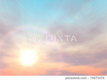 Sun Chaoyang Sunrise Halo Rainbow Ring Sky Background Wallpaper 74975078