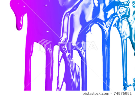 Multi-colored paint on a white background Multi-colored paint on a white background 74976991
