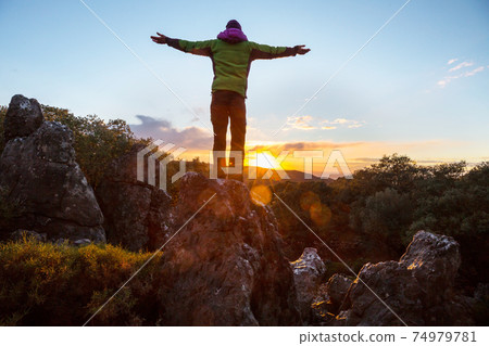 Girl in hike Girl in hike 74979781