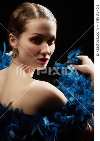 vintage female portrait vintage female portrait 74981751