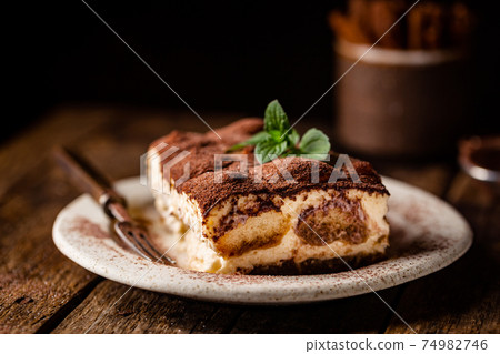 Traditional Italian dessert tiramisu Traditional Italian dessert tiramisu 74982746