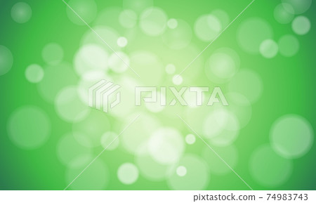 五月份的新鮮綠色圖像的背景模糊的矢量圖（副本空間，橫幅） 74983743