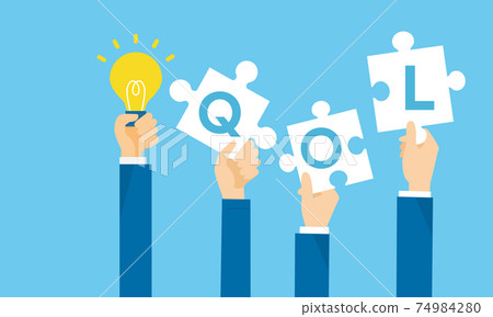 Quality of life, QOL image illustration, vector material 74984280