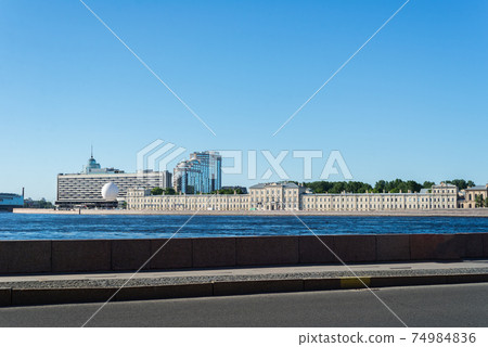 Embankment of Neva River, Saint Petersburg, Russia Embankment of Neva River, Saint Petersburg, Russia 74984836