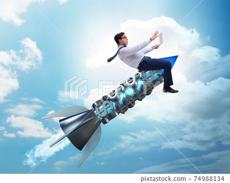 Businessman in start up business concept Businessman in start up business concept 74988134