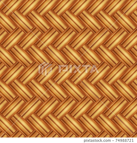 Seamless pattern wicker light straw color. 74988721