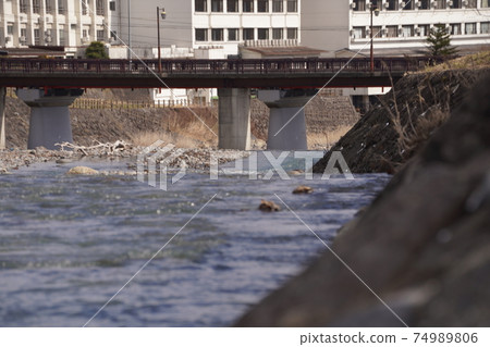 Bridge and river Bridge and river 74989806