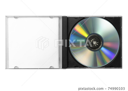 Compact disc in an old paper jacket case 74990103