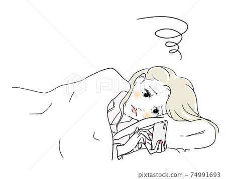 一個擔心無法入睡的女人 74991693