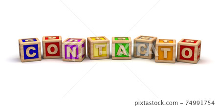 Contacto Text Cube Contacto Text Cube 74991754