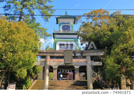 [Ishikawa Prefecture] Oyama Shrine Shrine under fine weather 74991871
