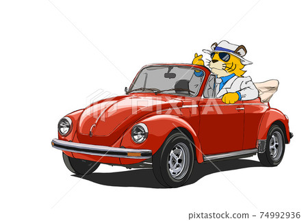 New Year's material tiger 74992936