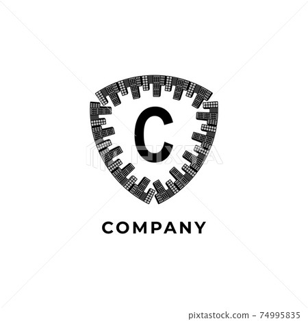 Letter C Alphabet Logo Design Template.... - Stock Illustration ...
