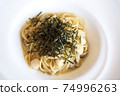 This Japanese-style pasta with scallops This Japanese-style pasta with scallops 74996263
