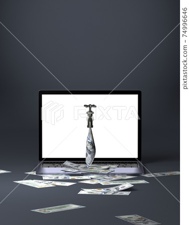 美元的鈔票從您的計算機洩漏 美元的鈔票從您的計算機洩漏 74996646